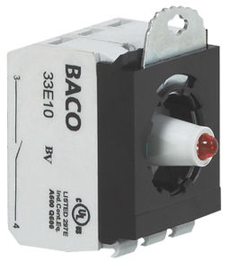 bloc de jonction à connexion à vis / enfichable / avec LED / avec protection des doigts