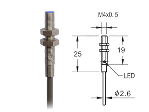 capteur de proximité inductif / cylindrique M4