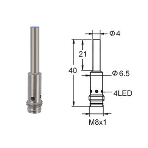 interrupteur de proximité inductif / miniature / cylindrique / IP67