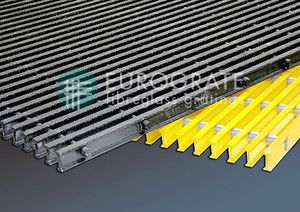 caillebotis en plastique renforcé fibre de verre / pour applications en milieu corrosif