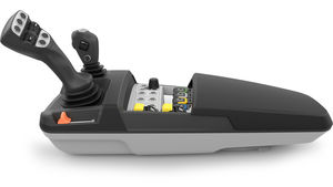 joystick avec accoudoir / pour véhicule utilitaire / multifonction / avec poignée de contrôle intégrée