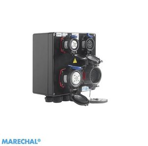 coffret électrique équipé / modulaire / en polyester / pour distribution électrique