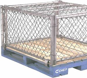 caisse-palette en métal / grillagée / de stockage