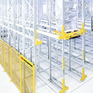 rayonnage à palette / pour charges lourdes / de grande hauteur / compact