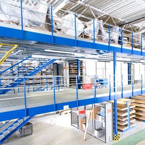 plate-forme de stockage / longue portée / à deux niveaux
