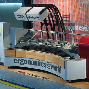 poste de travail de préparation de commandes