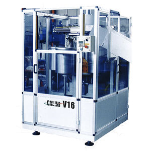 machine de sertissage sous vide / semi-automatique / pour boîtes de conserve