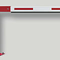 barrière levante / manuelle - 90 kg, 1050 mm
