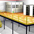 plate-forme de stockage / longue portée - 350 - 4000 kg/m²