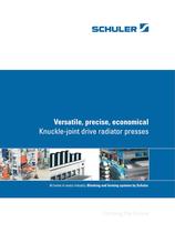 Knuckle-joint drive radiator presses