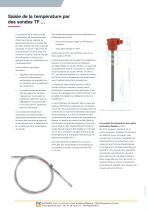 Saisie de la temp&eacute;rature par les sondes TF