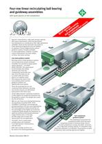 Four-row linear recirculating ball bearing and guideway assemblies (MAI 91)