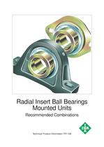 Radial Insert Ball Bearings Mounted Units Recommended Combinations (TPI 106)