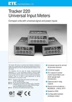 Tracker 220 Universal Input Meters