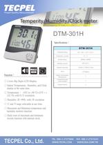 Thermo Hygrometer with Alarm clock DTM-301H