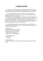 Company profile