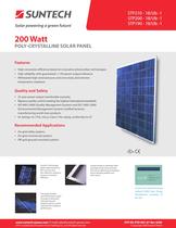 200W Poly-Crystalline Solar Panel