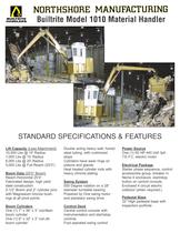 1010-SE Stationary Electric Material Handler specification sheet