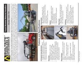 1300-TM Truck Mounted Material Handler specification sheet