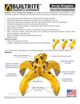 4 Tine Orange Peel Scrap Grapples