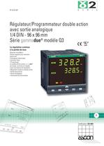 R�gulateur/Programmateur double action avec sortie analogique 1/4 DIN - 96 x 96 mm