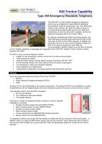 Emergency Roadside Telephone: Type 354 (ERT) 