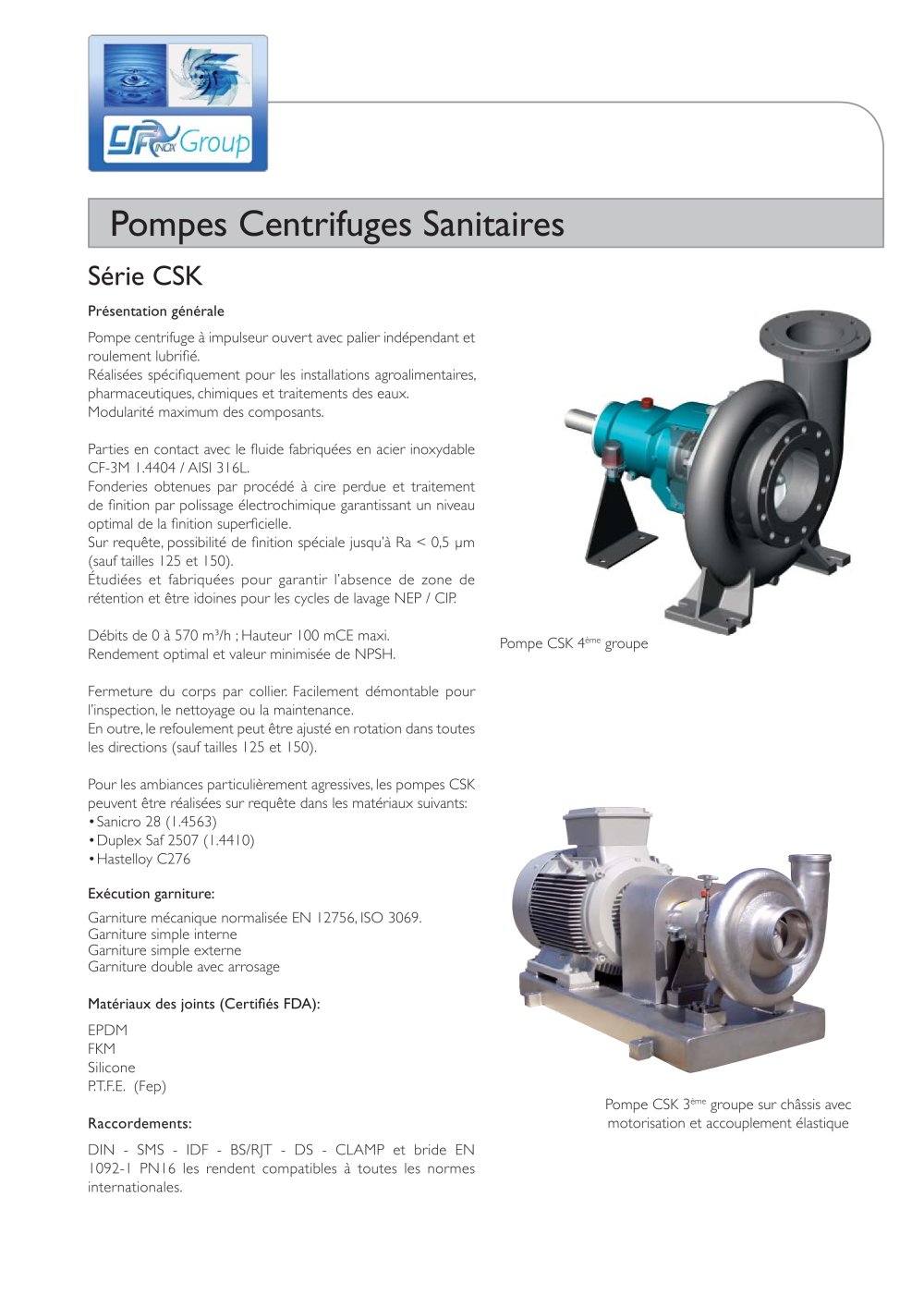 maintenance des pompes centrifuges