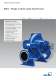 Pompe � volute � plan de joint axial