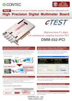 5� digits, 2ch Digital Multimeter board for PCI
