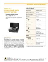 MODEL 8217 MICROWAVE OVEN SURVEY METER