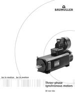 Three phase synchronous motors DS 100-160