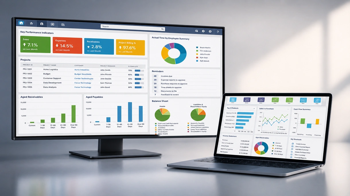 Superviseur d'atelier utilisant une tablette pour surveiller les indicateurs de production en temps réel via un tableau de bord de logiciel d'ERP industriel.