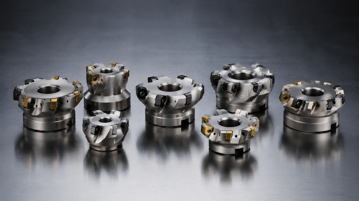 Fraiseuse CNC industrielle effectuant une opération de surfaçage intensive sur un grand bloc d'acier avec un flux de liquide de refroidissement visible.