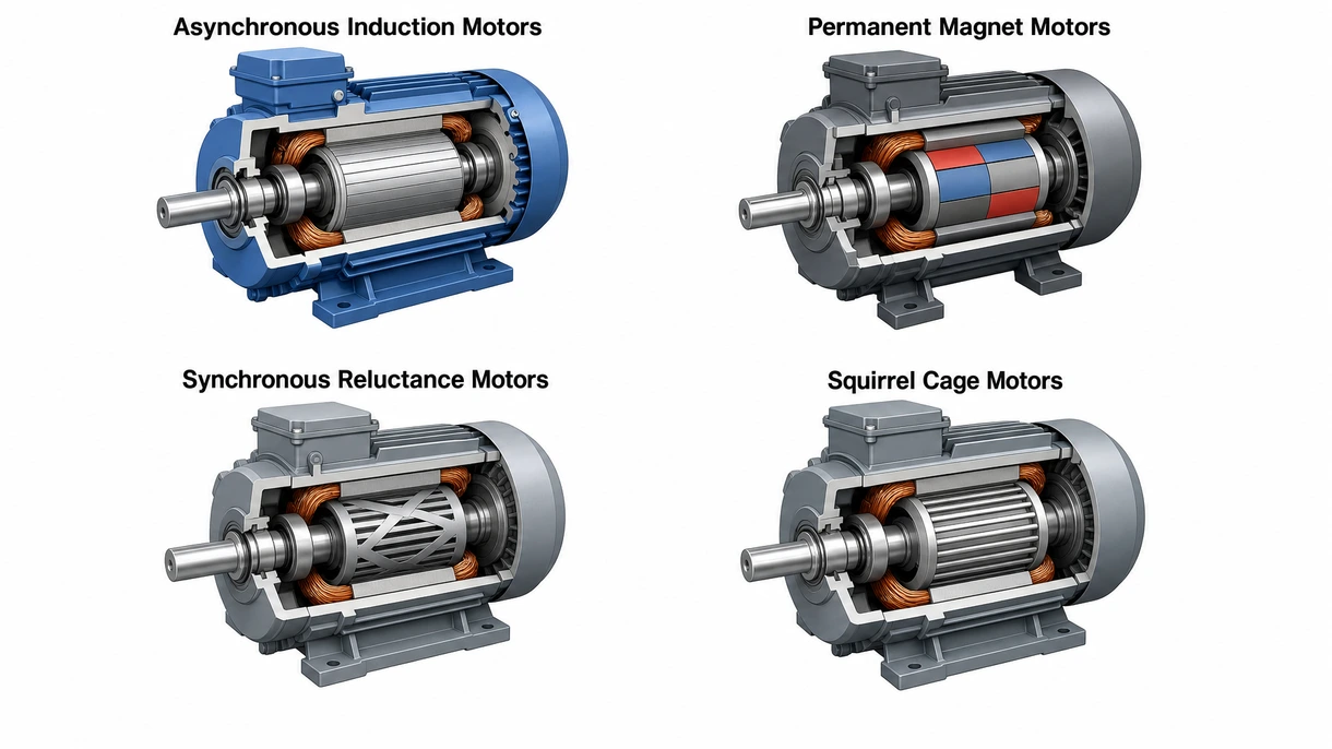 Gros plan sur les bobinages du stator d'un moteur AC industriel montrant une isolation de haute qualité pour la gestion thermique et la durabilité opérationnelle.