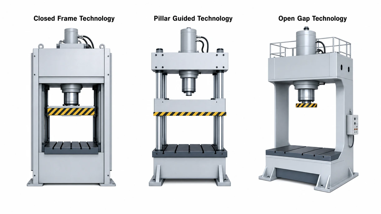 Vue détaillée d'un cylindre hydraulique haute pression et d'un collecteur de vannes proportionnelles sur une machine de formage industrielle professionnelle.