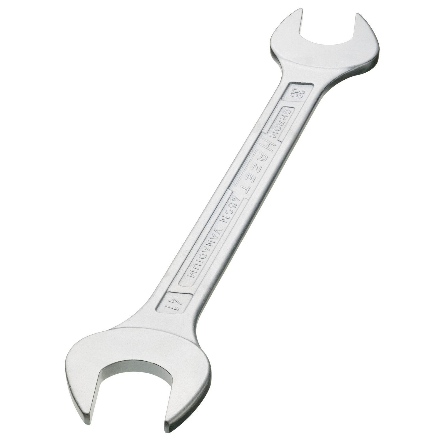Clé à Fourche Double HAZET 450N-34X36 - 34x36mm, 343mm, Acier Chrome-vanadium Chromé