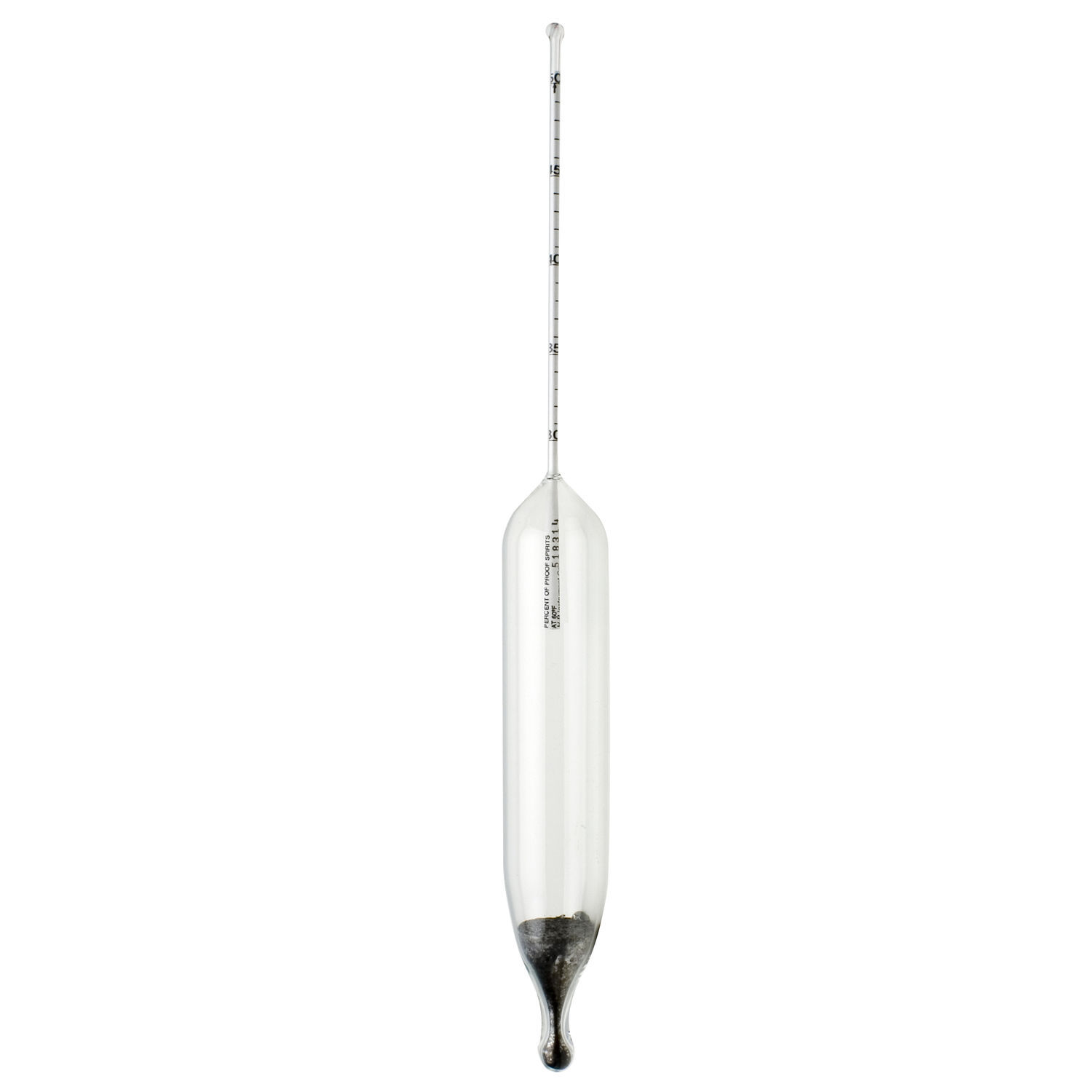 Alcoomètre Vinoferm 0-100% - Pour Mesurer Le Taux D'alcool Dans Les Mélanges Eau-alcool (longueur 28,5 Cm)