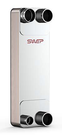 Échangeur De Chaleur à Plaques 127x305mm - 50 Plaques Cuivre/inox - Pour Chauffage, Refroidissement
