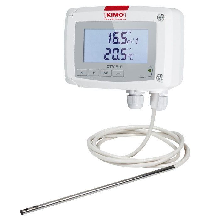 Appareil de mesure de vitesse de l'air CTV 210R KIMO température