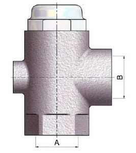 Soupape De Décharge Pour Compresseur D'Air - Laiton, 4 Points, Hauteur ~61 Mm