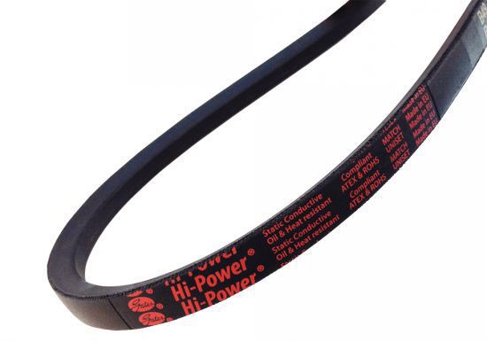 Courroie Trapézoïdale SPZ 1387 - Section 9,7x8 Mm - Pour Transmissions Compactes - Électro-conductible DIN 7753