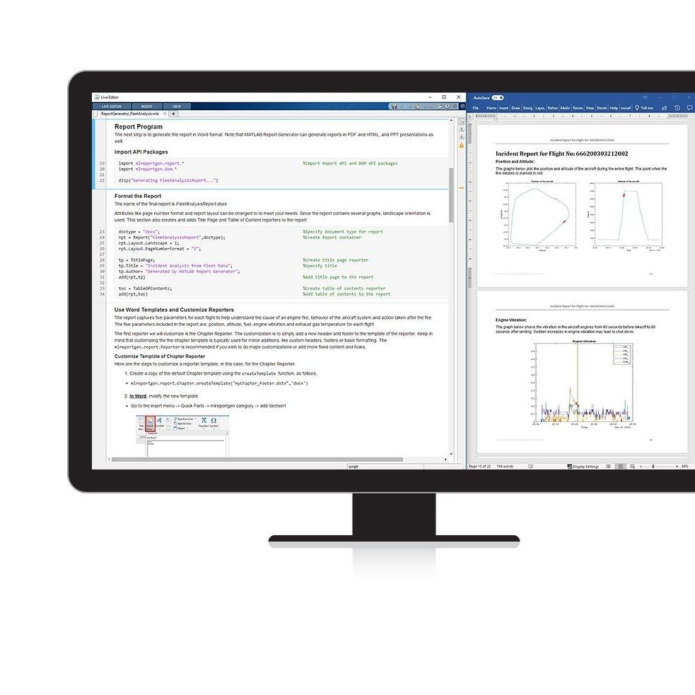 Logiciel de reporting - MATLAB Report Generator™ - The MathWorks ...