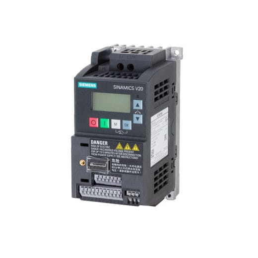 Convertisseur de fréquence triphasé SINAMICS V20 Siemens Safety Integrated monophasé / à