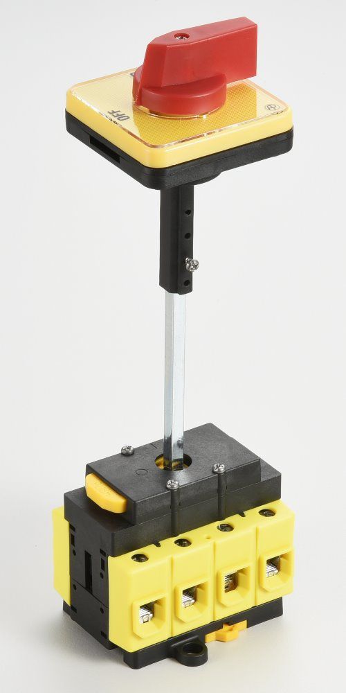 Interrupteur Principal Rotatif 4 Pôles 32A - IP65, Contacts Argent Pur, Boîtier PC/ABS - Pour Sectionnement Circuits Jusqu'à 440V