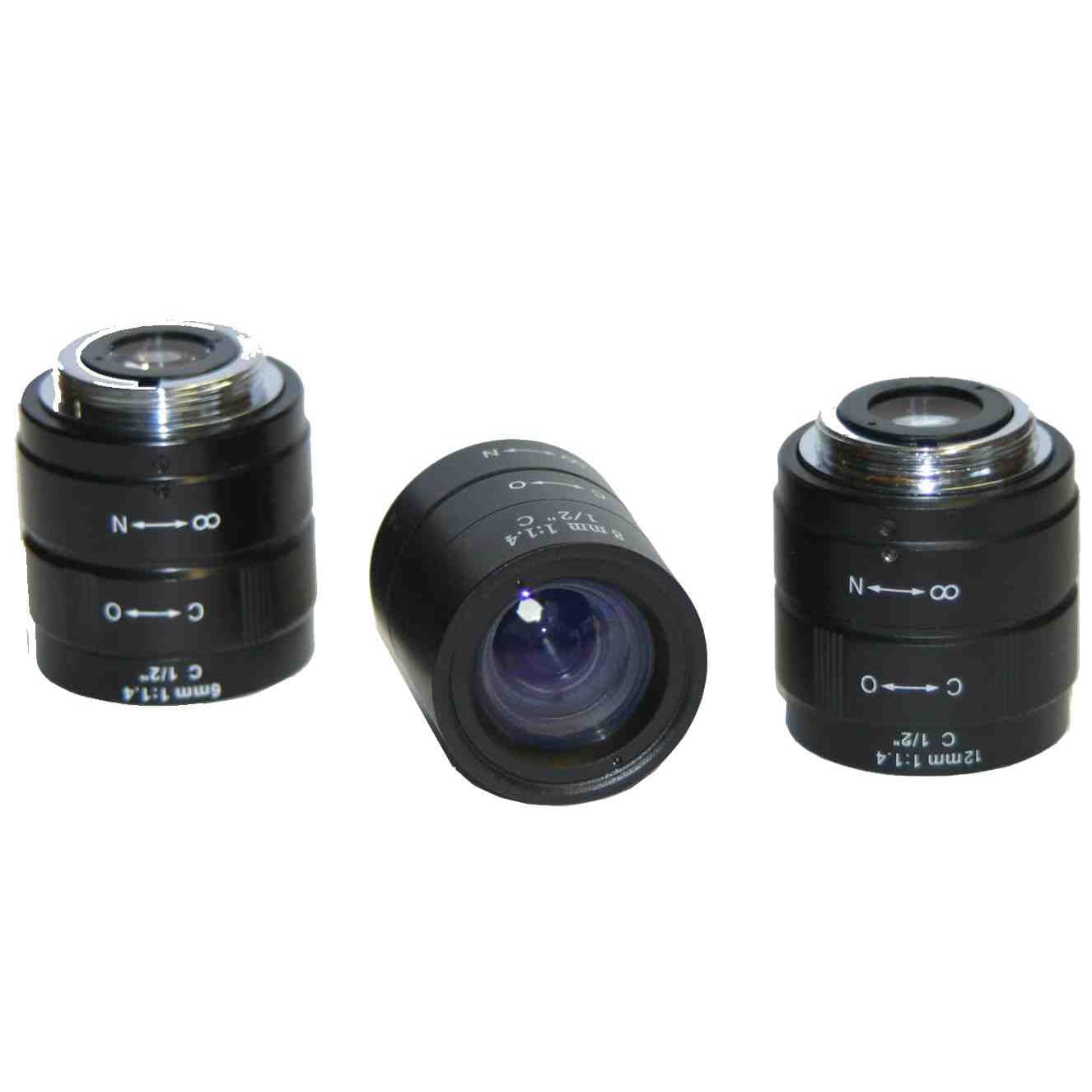 Objectif M12 16mm F2.0 Grand Angle 5MP - Pour Caméra De Surveillance, Vision Industrielle - Champ Large 27°