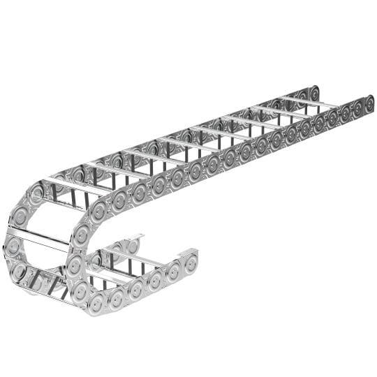 Fangxuee Chaîne Porte-Câbles Semi-Ouverte Plastique 18x25mm - Gestion Câbles Machines CNC