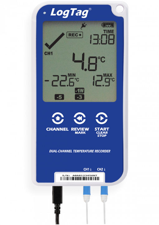 Data logger de température UTRED3016 Logtag avec afficheur LCD