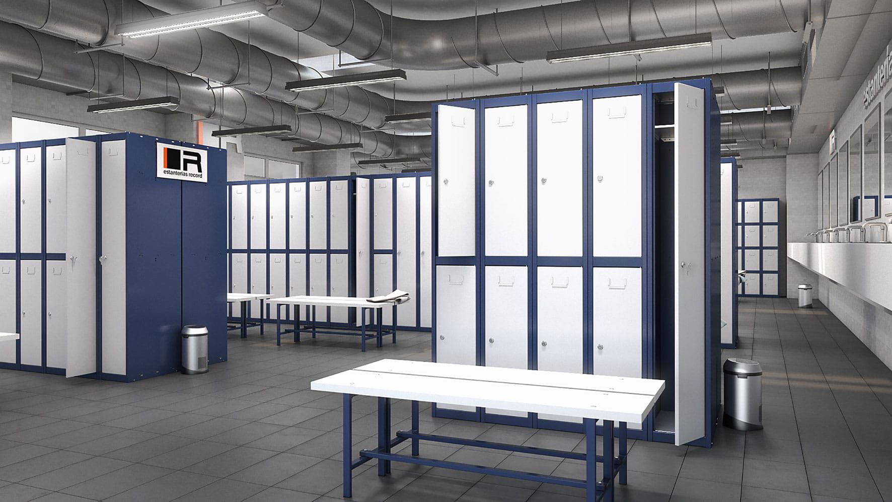 Armoire vestiaire démontable / pour vêtements de travail / manuelle