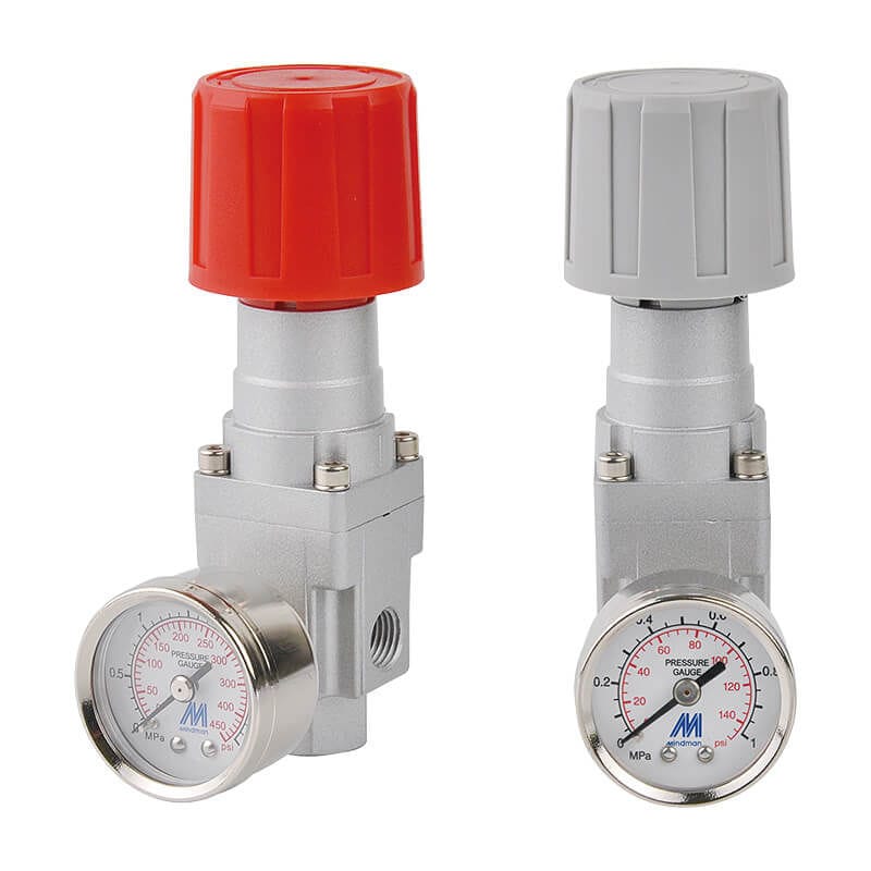 Régulateur De Pression Air Comprimé 10mm Avec Manomètre - Alliage Zinc 0.8MPa Pour Compresseurs Et Installations Industrielles