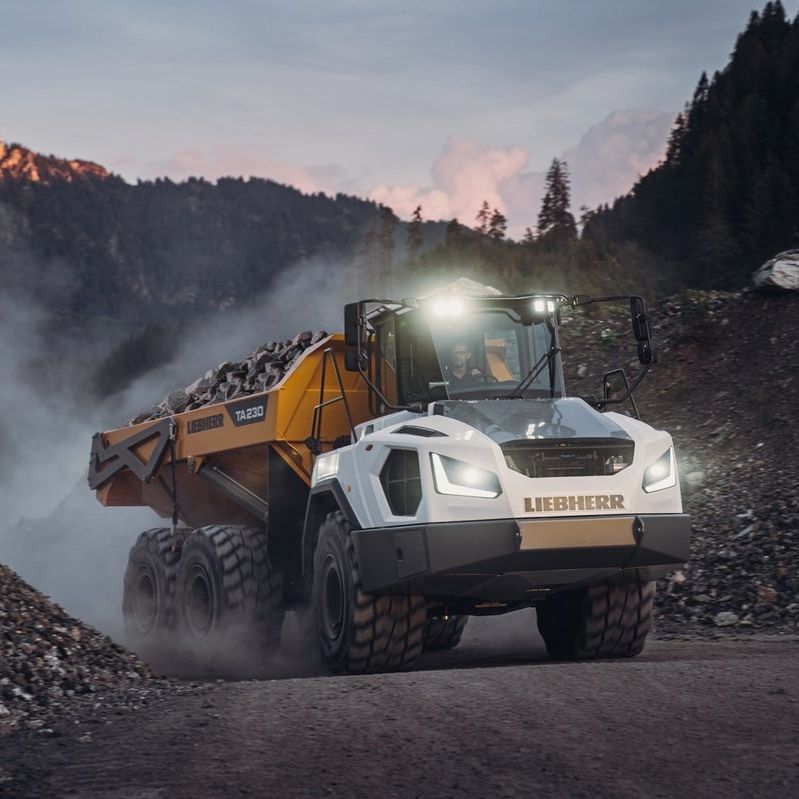 Tombereau articulé TA 230 Litronic Liebherr Excavators diesel / pour mines et carrières